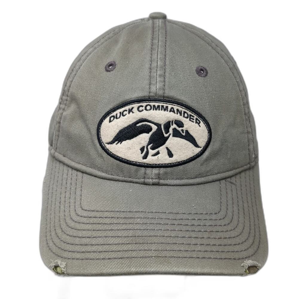 Team Realtree Baseball Cap Gray One Size Distressed Camo Arise Kill Eat Duck Hat